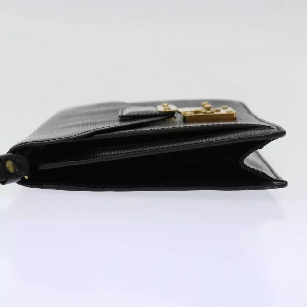 LOUIS VUITTON Epi Serie Dragonne Hand Bag Black M52612 LV Auth 67861 - Picture 4 of 16